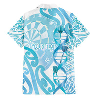Personalised New Zealand Darts Hawaiian Shirt Aotearoa Maori Its In My DNA White - Polynesian Pride