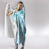 New Zealand Darts Hooded Blanket Aotearoa Maori Its In My DNA White - Polynesian Pride