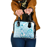 New Zealand Darts Shoulder Handbag Aotearoa Maori Its In My DNA White - Polynesian Pride