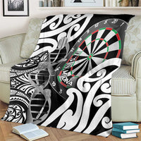 New Zealand Darts Blanket Aotearoa Maori Its In My DNA Black - Polynesian Pride