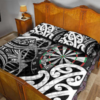 New Zealand Darts Quilt Bed Set Aotearoa Maori Its In My DNA Black - Polynesian Pride