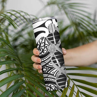New Zealand Darts Skinny Tumbler Aotearoa Maori Its In My DNA Black - Polynesian Pride