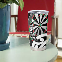 New Zealand Darts Tumbler Cup Aotearoa Maori Its In My DNA Black - Polynesian Pride