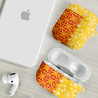 Kahili Quilt Hawaii AirPods Case Tropical Flower Seamless Half Style LT14 - Polynesian Pride