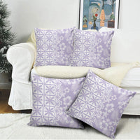 Pastel Purple Kahili Quilt Hawaii Pillow Cover Tropical Flower Seamless Half Style LT14 - Polynesian Pride