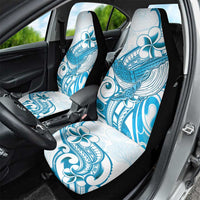 Blue Hawaii Humpback Whale Car Seat Cover Polynesian Tribal Ocean Vibes