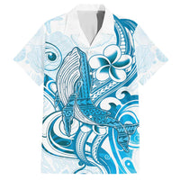 Blue Hawaii Humpback Whale Family Matching Summer Maxi Dress and Hawaiian Shirt Polynesian Tribal Ocean Vibes