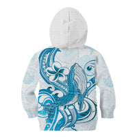 Blue Hawaii Humpback Whale Kid Hoodie Polynesian Tribal Ocean Vibes