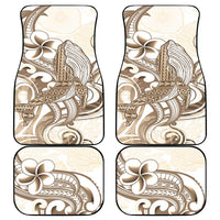 Brown Hawaii Humpback Whale Car Mats Polynesian Tribal Ocean Vibes