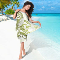 Lime Green Hawaii Sarong Humpback Whale Tattoo Polynesian Tribal Ocean Vibes
