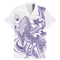 Purple Hawaii Family Matching Mermaid Dress and Hawaiian Shirt Humpback Whale Tattoo Polynesian Tribal Ocean Vibes
