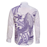 Purple Hawaii Family Matching Puletasi and Hawaiian Shirt Humpback Whale Tattoo Polynesian Tribal Ocean Vibes LT14 - Polynesian Pride