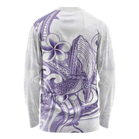 Purple Hawaii Long Sleeve Shirt Humpback Whale Tattoo Polynesian Tribal Ocean Vibes