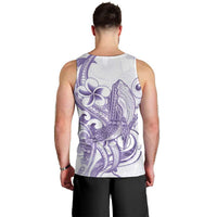 Purple Hawaii Men Tank Top Humpback Whale Tattoo Polynesian Tribal Ocean Vibes