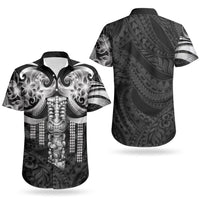 Tiki Drum Hawaii Couples Matching Tank Maxi Dress and Hawaiian Shirt Hawaiian Kakau Tattoo Style