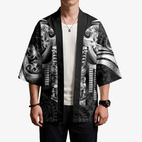 Tiki Drum Hawaii Kimono Hawaiian Kakau Tattoo Style