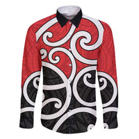 New Zealand Family Matching Off Shoulder Short Dress and Hawaiian Shirt Maori Koru Tino Rangatiratanga Color - Polynesian Pride