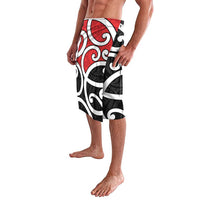 New Zealand Lavalava Maori Koru Tino Rangatiratanga Color - Polynesian Pride