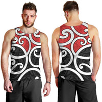New Zealand Men Tank Top Maori Koru Tino Rangatiratanga Color LT14 - Polynesian Pride