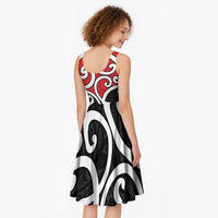 New Zealand Midi Dress Maori Koru Tino Rangatiratanga Color - Polynesian Pride