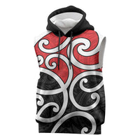 New Zealand Sleeveless Hoodie Maori Koru Tino Rangatiratanga Color - Polynesian Pride