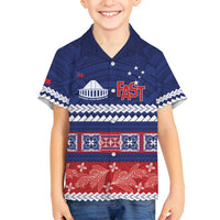 Personalised FAST Samoa Siapo Family Matching Puletasi and Hawaiian Shirt Teuila Flowers Samoan Pattern - Polynesian Pride