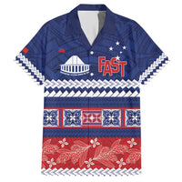 Personalised FAST Samoa Siapo Hawaiian Shirt Teuila Flowers Samoan Pattern - Polynesian Pride