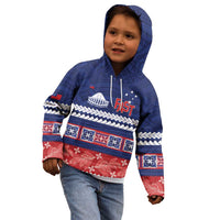 Personalised FAST Samoa Siapo Kid Hoodie Teuila Flowers Samoan Pattern - Polynesian Pride