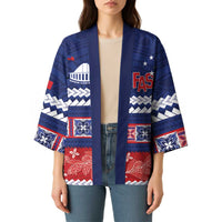 Personalised FAST Samoa Siapo Kimono Teuila Flowers Samoan Pattern LT14 - Polynesian Pride