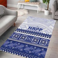 HRPP Samoa Siapo Area Rug Teuila Flowers Samoan Pattern - Polynesian Pride