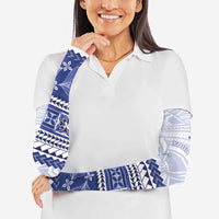Personalised HRPP Samoa Siapo Arm Sleeves Teuila Flowers Samoan Pattern LT14 - Polynesian Pride