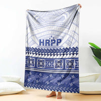 HRPP Samoa Siapo Blanket Teuila Flowers Samoan Pattern LT14 - Polynesian Pride