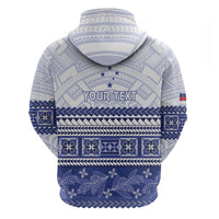 Personalised HRPP Samoa Siapo Hoodie Teuila Flowers Samoan Pattern - Polynesian Pride