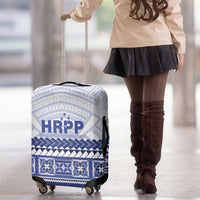 HRPP Samoa Siapo Luggage Cover Teuila Flowers Samoan Pattern LT14 - Polynesian Pride