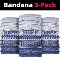 HRPP Samoa Siapo Neck Gaiter Teuila Flowers Samoan Pattern LT14 package One Size: 25*50cm White - Polynesian Pride
