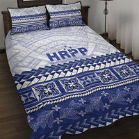 HRPP Samoa Siapo Quilt Bed Set Teuila Flowers Samoan Pattern LT14 White - Polynesian Pride