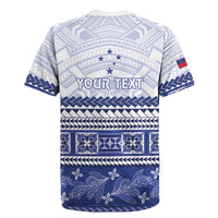 Personalised HRPP Samoa Siapo Rugby Jersey Teuila Flowers Samoan Pattern - Polynesian Pride