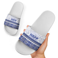 HRPP Samoa Siapo Slide Sandals Teuila Flowers Samoan Pattern LT14 - Polynesian Pride