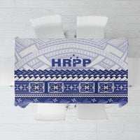 HRPP Samoa Siapo Tablecloth Teuila Flowers Samoan Pattern LT14 White - Polynesian Pride