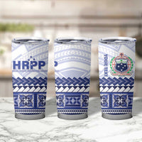 Personalised HRPP Samoa Siapo Tumbler Cup Teuila Flowers Samoan Pattern - Polynesian Pride