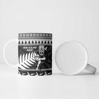 New Zealand Christmas Rugby Personalised Ceramic Mug Meri Kirihimete All Black Maori - Polynesian Pride