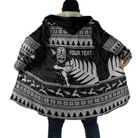 New Zealand Christmas Rugby Personalised Cloak Meri Kirihimete All Black Maori - Polynesian Pride