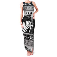 New Zealand Christmas Rugby Personalised Family Matching Tank Maxi Dress and Hawaiian Shirt Meri Kirihimete All Black Maori - Polynesian Pride