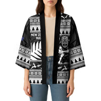 New Zealand Christmas Rugby Personalised Kimono Meri Kirihimete All Black Maori - Polynesian Pride