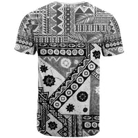 Black Bula Fiji T Shirt Unique Masi Tapa Pattern LT14 - Polynesian Pride