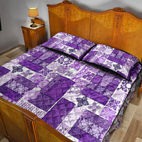 Hawaiian Quilt Quilt Bed Set Tiki Tropical Retro Purple Version LT14 - Polynesian Pride