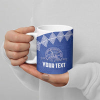 Personalised Tonga Tupou College Toloa Ceramic Mug 160 Years Anniversary Tongan Ngatu Pattern