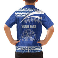 Personalised Tonga Tupou College Toloa Family Matching Puletasi and Hawaiian Shirt 160 Years Anniversary Tongan Ngatu Pattern