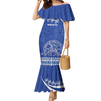 Personalised Tonga Tupou College Toloa Mermaid Dress 160 Years Anniversary Tongan Ngatu Pattern