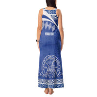 Personalised Tonga Tupou College Toloa Tank Maxi Dress 160 Years Anniversary Tongan Ngatu Pattern LT14 - Polynesian Pride